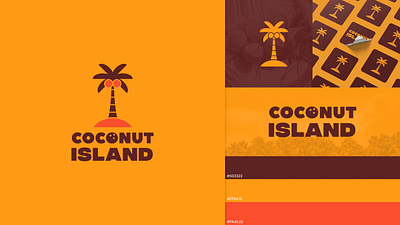 Coconut Island Logo branding coconut island font graphic design illustration lettering logo logomark minimal minimalist mockups typography