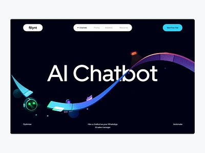 Blunt - Landing page ai creative interaction landing page ui ui motion ux website