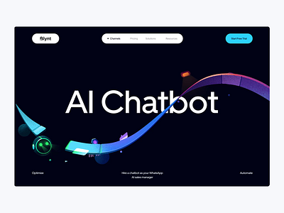 Blunt - Landing page ai creative interaction landing page ui ui motion ux website