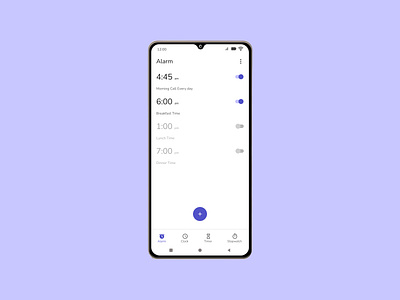 Daily UI Challenge # 23 - Alarm ⏰ alarm alarm ui android branding daily challenge daily ui daily ui challenge 23 design figma figma design illustration iphone ui uiux