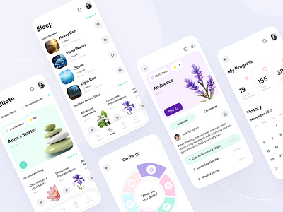 Harmony App Design Concept app design branding bright concept creative design designstudio graphic design illustration interface logo product desugn ui uxui