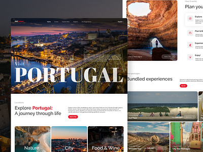 Travel Website - VisitPortugal homepage inspiration landingpage travelagency travelwebsite uidesign uxdesign uxui visitportugal webdesign