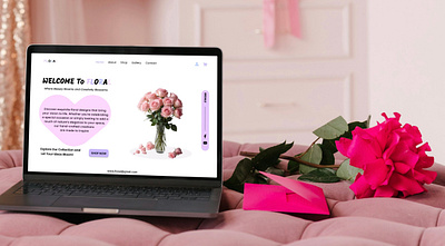 Floral Web Design flower shop modern ui ux webdesign