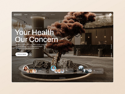 Website Design. Health Services design health homepage landing nature service ui ux web website