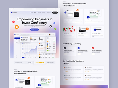 BlockTrade - Investment Landing Page