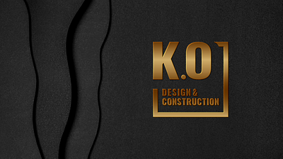 Logo Design • K.O Design & Construction branding graphic design logo