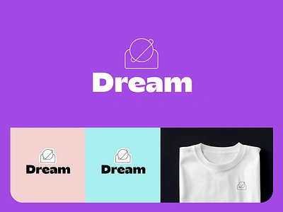 Dream beauty branding concept double meaning dream identity line logo minimalist mirror model pastel photography planet playful roxana niculescu simple sky visual women