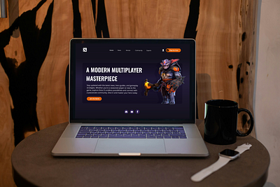 DOTA Gaming Web Site dota gaming site ui ux webdesign