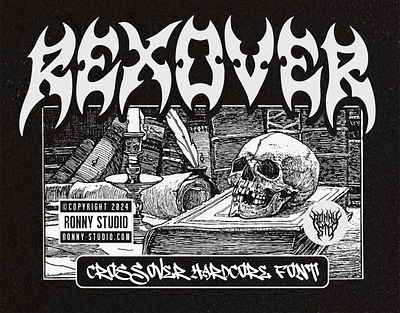 Rexover - Crossover Hardcore Font font poster