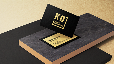 Namecard • K.O Design & Construction branding graphic design namecard print design