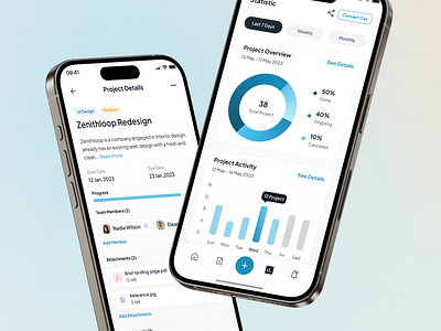 Taskplan - Task Manager Mobile App - Project & Stats (Mockup) app blue chart clean design manage mobile planning project project management statistic task task management task manager task plan template timeline ui ui kit ux