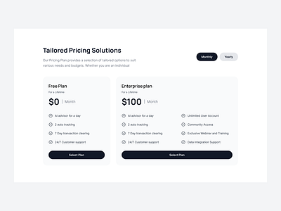 Horizontal pricing plans clean e commerce pricing minimalist price pricing card pricing page pricing table pricing website saas pricing service subscription plans ui design uniqueness ux design