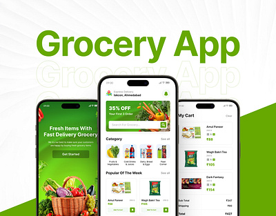 Grocery App Design app graphic design grocery app ui ui design