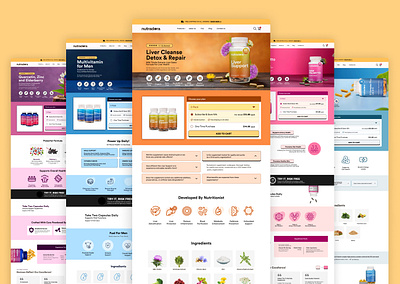 Nutradora Website: Your Daily Dose of Health/Supplements healthtips nutrition supplements uiux vitamins web development webdesign wesite