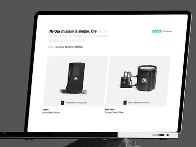 Nurecover I Homepage apple cro ecommerce health homepage landing page minimal product product card ui ux
