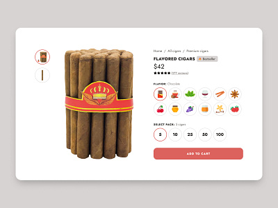 Daily UI — 012 E-Commerce Shop (Single Item) cigar cigars daily daily 100 daily 100 challenge daily challenge daily ui 012 daily ui challenge dailyui dailyui 012 dailyui 12 dailyui012 dailyui12 dailyuichallenge e commerce shop e commerce shop (single item) ecommerce product page single item single product