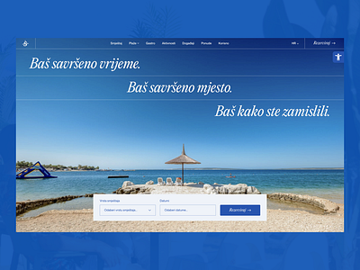 Camping Šimuni pt.01 art direction camping redesign tourism ui ux web website