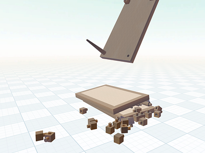 Flatpack assembler - a game concept and UI 3d game ui