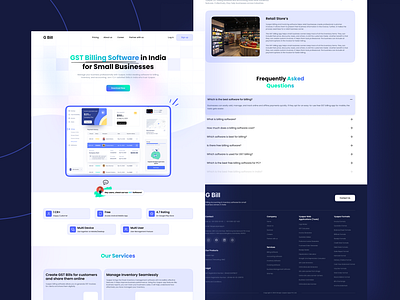 GST Bill Software Website - UI UX Design ui ui design ui ux ui ux design user experience user interface ux