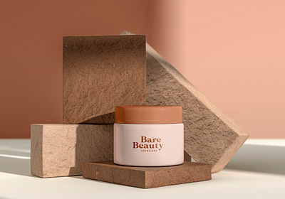 Bare Beauty Skincare Brand branding logo packaging design product design skincare