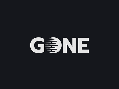 Gone Logotype brand branding clever logotype code creative dissapearing dynamic gone identity logo logotype missing movement planet simple smart space speed typographic logo wordmark