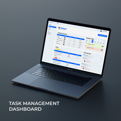 BlockyFy - Task Management Dashboard branding crm dashboard designing deskop figma interface jitter sketch ui user interface ux wireframes