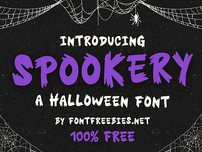 Spookery: The Perfect Free Halloween Font for Fun font free free font free font download freebie freebies halloween horror spooky typeface