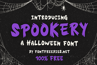 Spookery: The Perfect Free Halloween Font for Fun font free free font free font download freebie freebies halloween horror spooky typeface