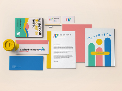 Li'l Parenting Brand brand design branding fun colors graphic design mockup parenting brand service brand stationery design