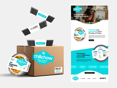 VEGA Honours | Chillchow box brand branding break chill chow delivery food food packaging health lunch meal meal kit meal prep nutrition packaging remote work stretch website wellness