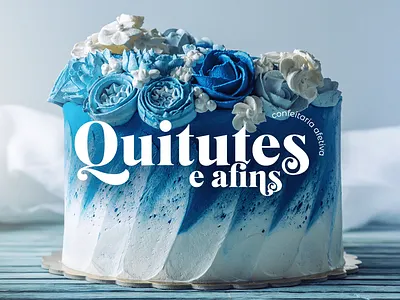 Quitutes e Afins - Confeitaria Afetiva bakery branding cake cake bakery cake branding confeitaria dessert logo identidade visual logo bakery logo confeitaria