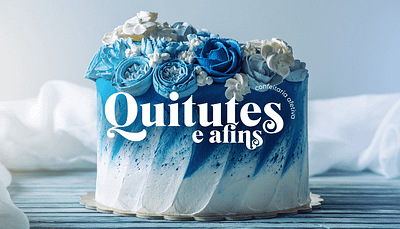 Quitutes e Afins - Confeitaria Afetiva bakery branding cake cake bakery cake branding confeitaria dessert logo identidade visual logo bakery logo confeitaria