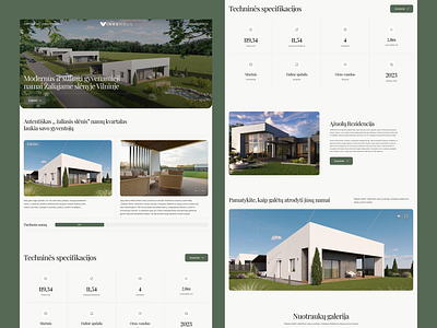 VinkeHaus Corporate website. UX | UI Design concept corporate website design house landing ui uiux user interface ux web webdesign