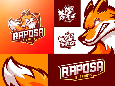 Raposa E-Sports Logo Design brand brand identity branding e sports graphic graphic design illustrator logo logo design photoshop