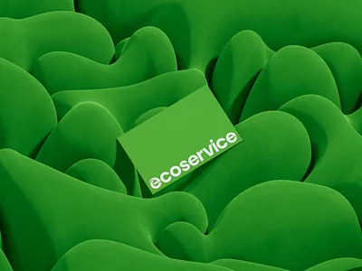 ecoservice 3d branding design graphic design green logo logotype mark typography vector waste waste management wordmark