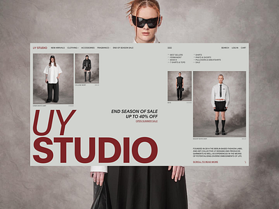 UY STUDIO | E-commerce website animation clothing design e commerce e commerce website e shop ecommerce website ecommerce website design fashion homepage online store shop shopify shoping shopping shopping cart store ui web design