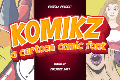 KOMIKZ – Cartoon Font cartoon font comic font gaming font kids font modern font