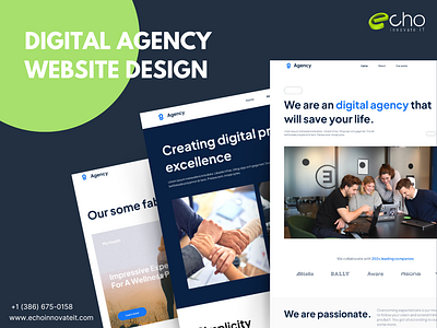 Digital Agency Website Design graphic design ui