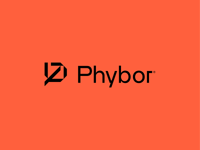 Phybor Logo abstract logo ai logo branding code coding data it letter p d logo logo logo design logo mark modern logo p p logo saas saas logo software tech logo technology logo web3