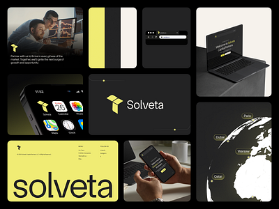 Solveta — Bento Grid bento bento grid branding business website clean figma minimal mobile app mockup ui ui design uiux ux ux design web design website design