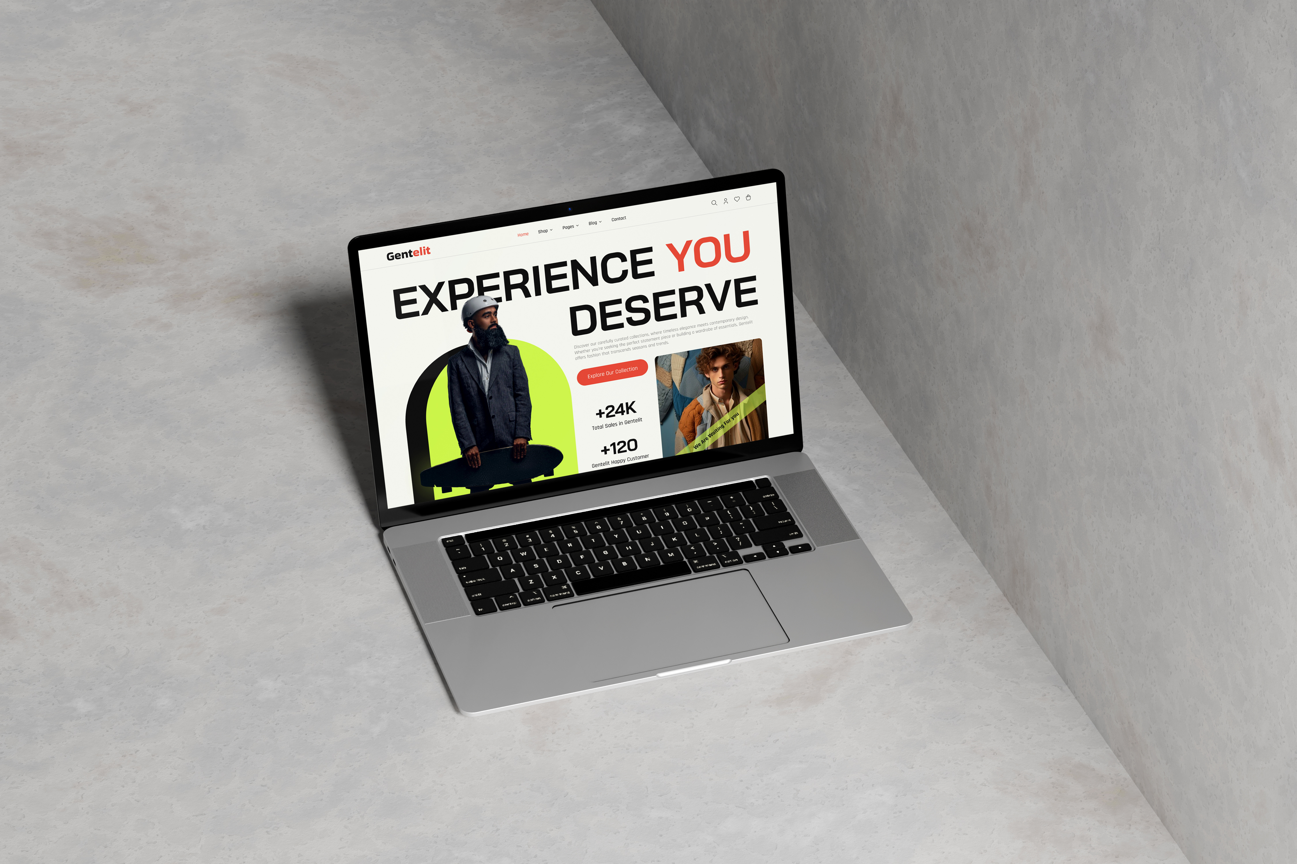 Example of Modern Website Design Service