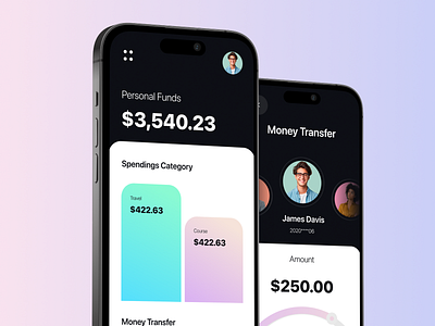 Personal Wallet App! 🏦💳 banking clean ui digital wallet finance fintech minimal design mobile banking mobile wallet money management payments personal finance app personal wallet transaction ui wallet app