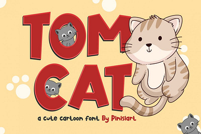 TOMCAT – Cartoon Font cartoon font comic font cute font kids font modern font