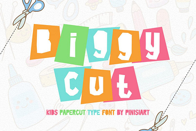 Biggy Cut – Kids Font cartoon font cute font kids font modern font