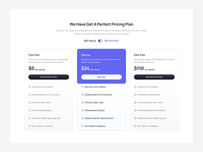 Pricing plan with seperate headers clean e commerce pricing minimalist price pricing card pricing page pricing table pricing website saas pricing service subscription plans ui design uniqueness ux design