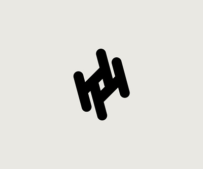 "H H" lettermark logo branding design graphic design icon logo logo design typography