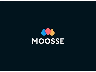 MOOSSE variations branding clean delivery design fire flame grid identity lettering location logo minimal rebranding sauna type warmth water wellness