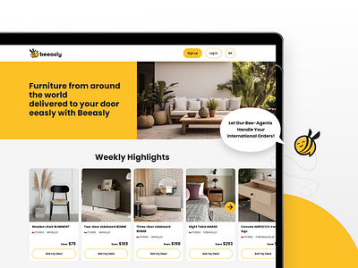 Beeasly - e-Commerce website desktop ecommerce