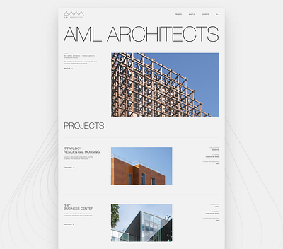 Architectural bureau website design architecture design development graphic design real estate ui ui design ux ux design web web design web site web studio