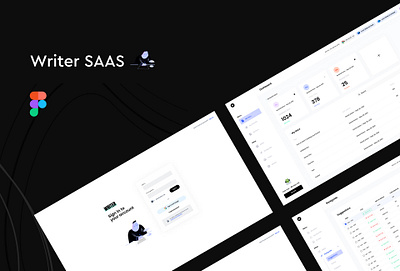 Writer SaaS dashboard extension figma saas ui uiux ux web design